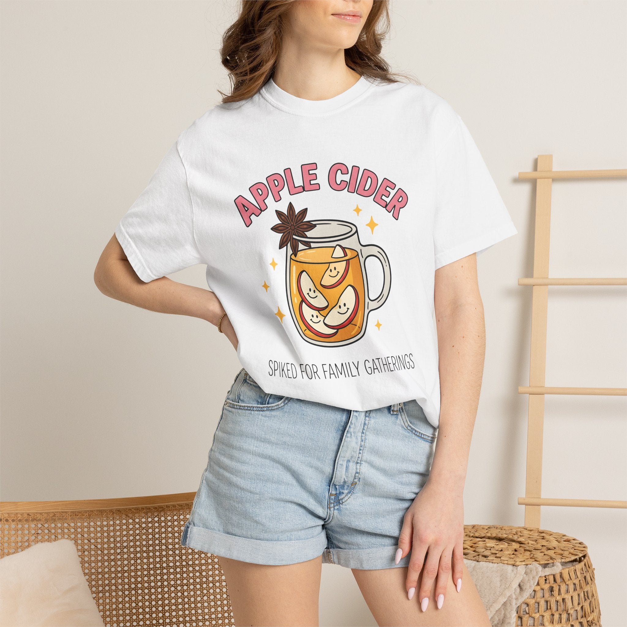 Cider Cup Shirt Holiday Beverage Gift Women Comic Tee Mug T-Shirt Christmas Fan Cartoon Tshirt Drink Graphic Vintage Spice Tshirt