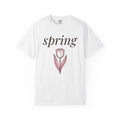Tulip Bloom Shirt Spring Outdoors Gift Women Simple Tee Tulip T-Shirt Springtime Fan Minimalist Tshirt Nature Graphic Contemporary Flower