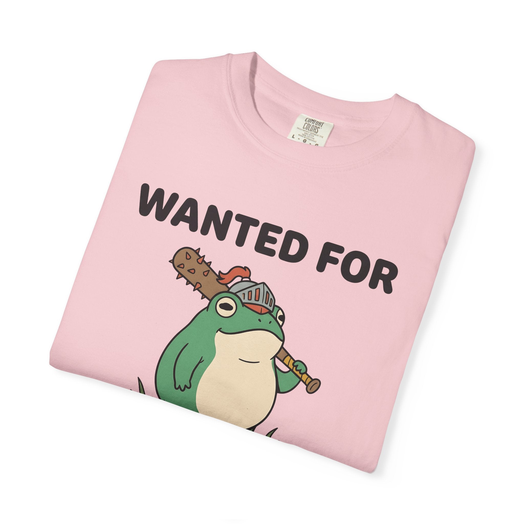 Amphibian Soldier Shirt Funny Critter Gift Women Graphic Tee Frog T-Shirt Humor Fan Illustrated Tshirt Creature Graphic Line Art Spiked