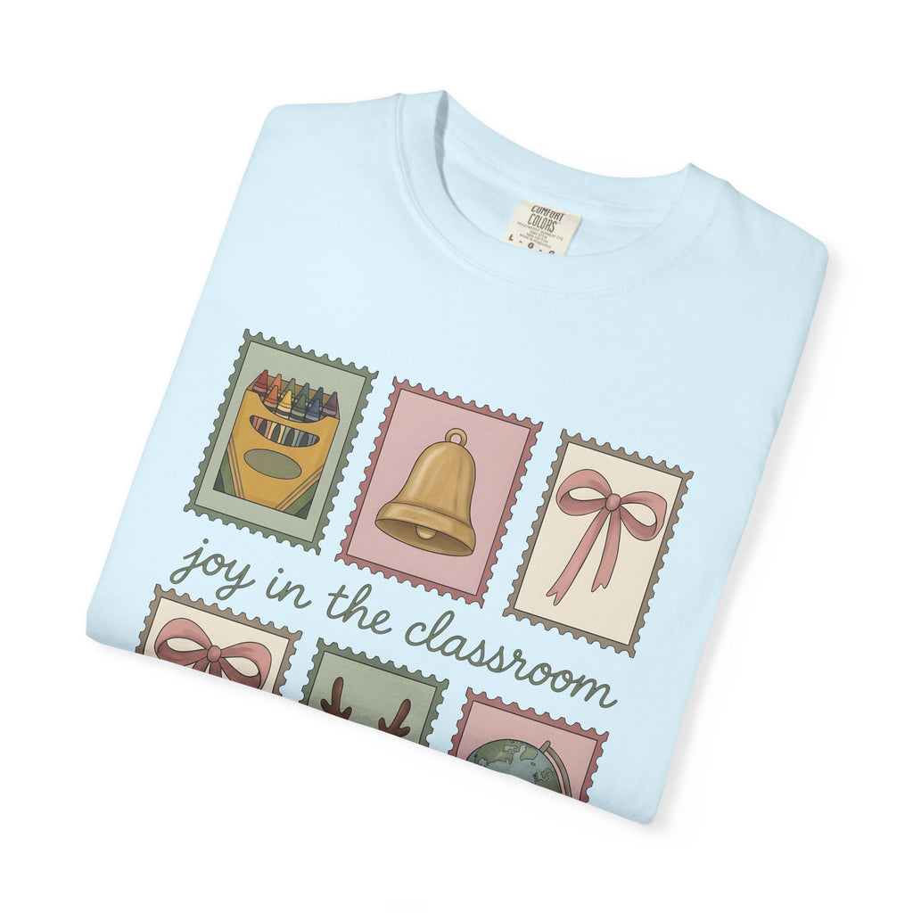 Classroom Stamps Shirt Teachers School Gift Women Whimsical Tee Rubber Stamp T-Shirt Educator Enthusiast Vintage Tshirt School Graphic