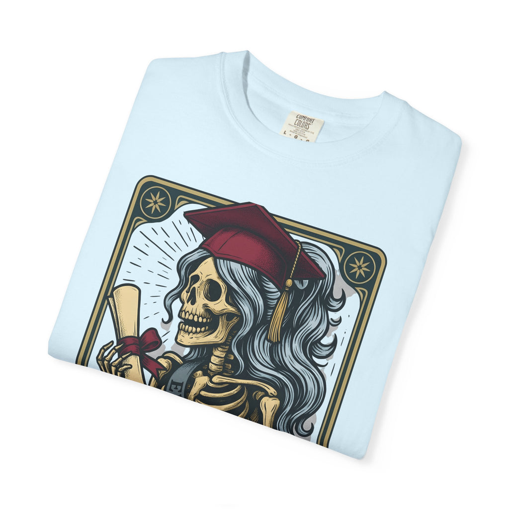 Skeleton Grad Shirt Boho Chic Ceremony Gift Women Neo Traditional Tattoo Tee Skeleton T-Shirt Bohemian Fan Tattooed Tshirt Graduation