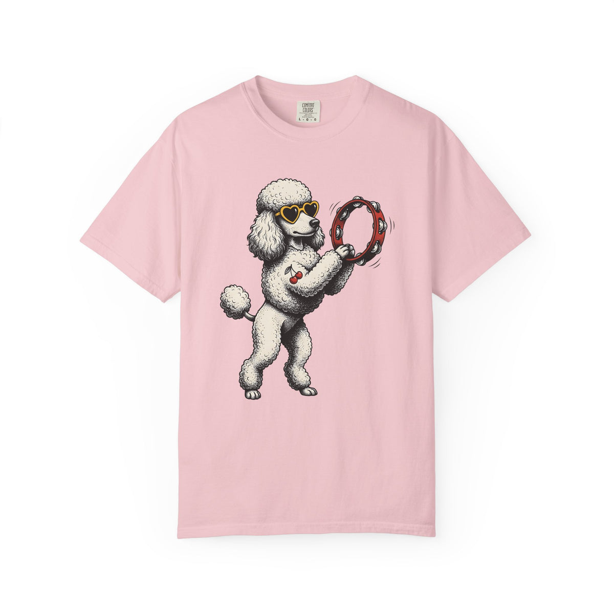 Poodle Dog Shirt Dog Music Unisex Gift Cartoon Tee Poodle T-Shirt Dog Fan Comic