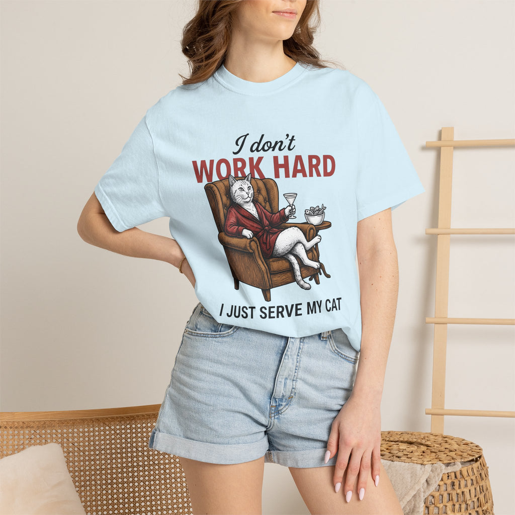 Cat Lounge Chair Shirt Cat Satire Gift Women Nostalgic Tee Cat Chair T-Shirt Cat Fan Feline Tshirt Sarcastic Graphic Line Art Beverage Glass