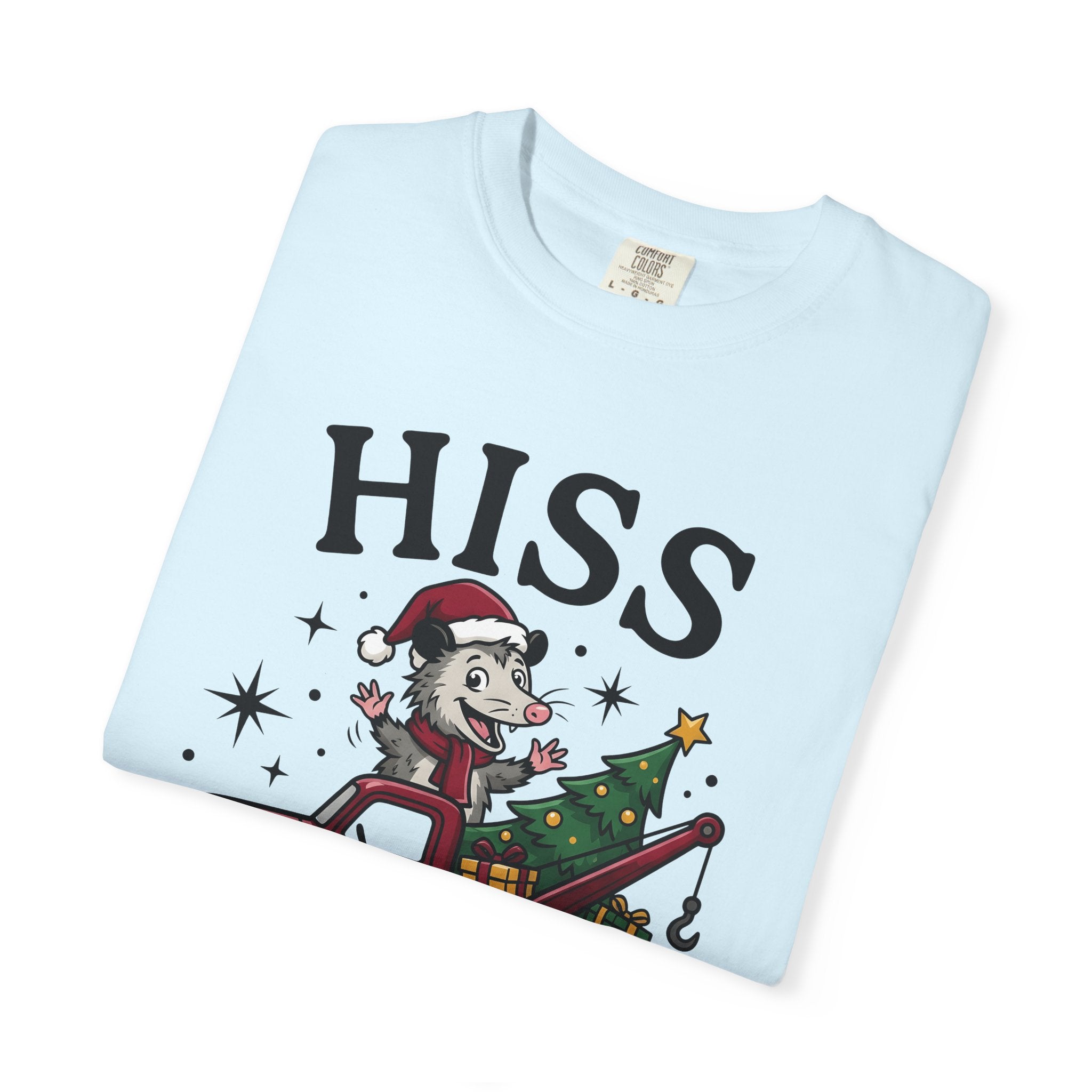 Opossum Pickup Shirt Christmas Wildlife Gift Women Comic Tee Possum T-Shirt Christmas Fan Cartoon Tshirt Wildlife Graphic Vintage Holiday