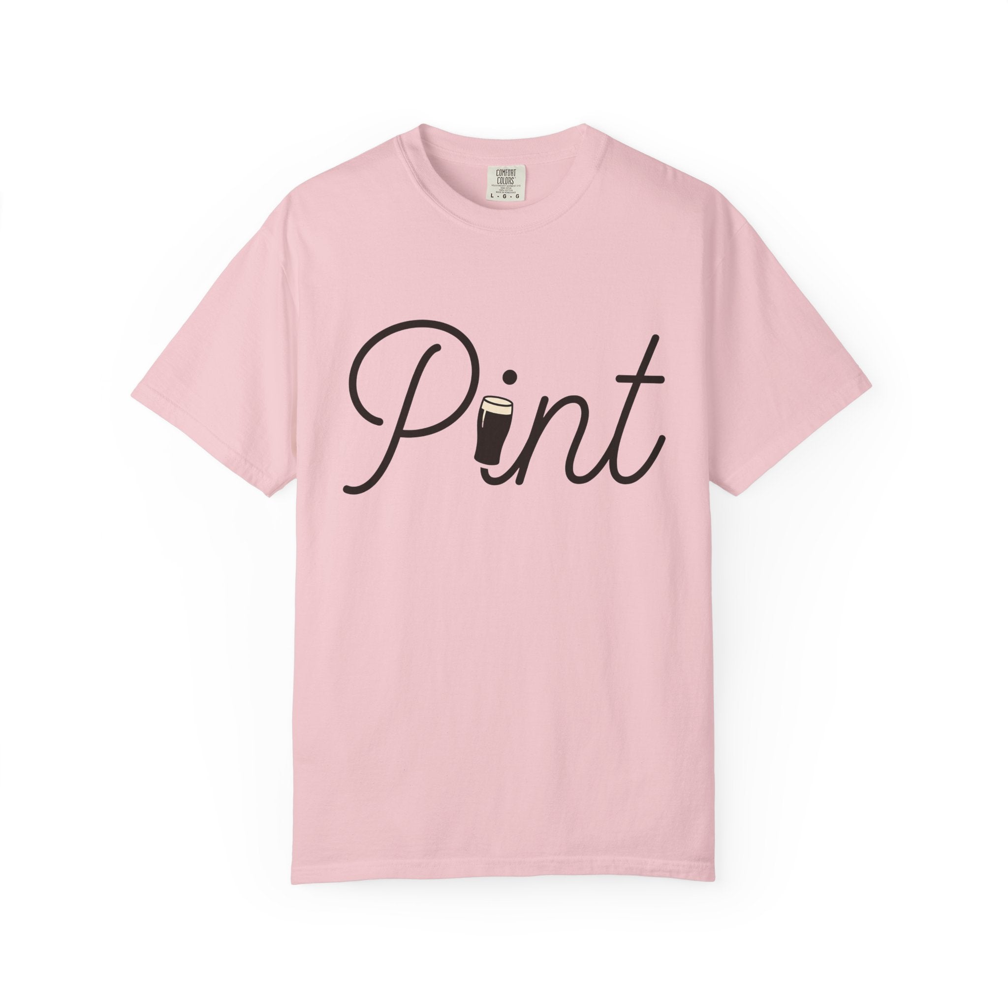 Beer Mug Shirt St Patrick's Day Booze Gift Women Flat Tee Pint Glass T-Shirt Irish Fan Beer Mug Graphic Tshirt Classic Calligraphy Tshirt