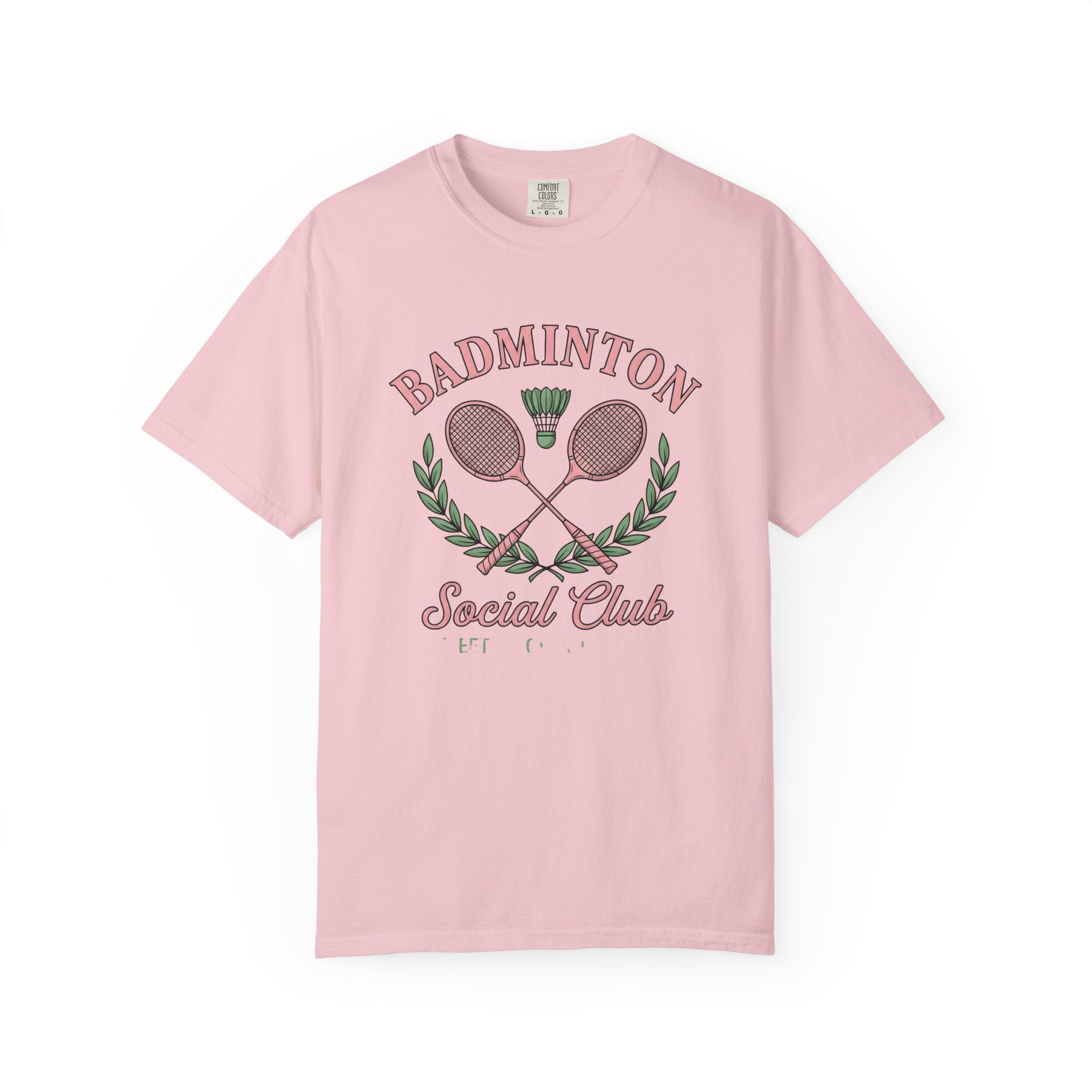 Badminton Racquets Shirt Badminton Association Gift Women Line Art Tee Racquet T-Shirt Badminton Enthusiast Drawing Design Cartoon Birdie