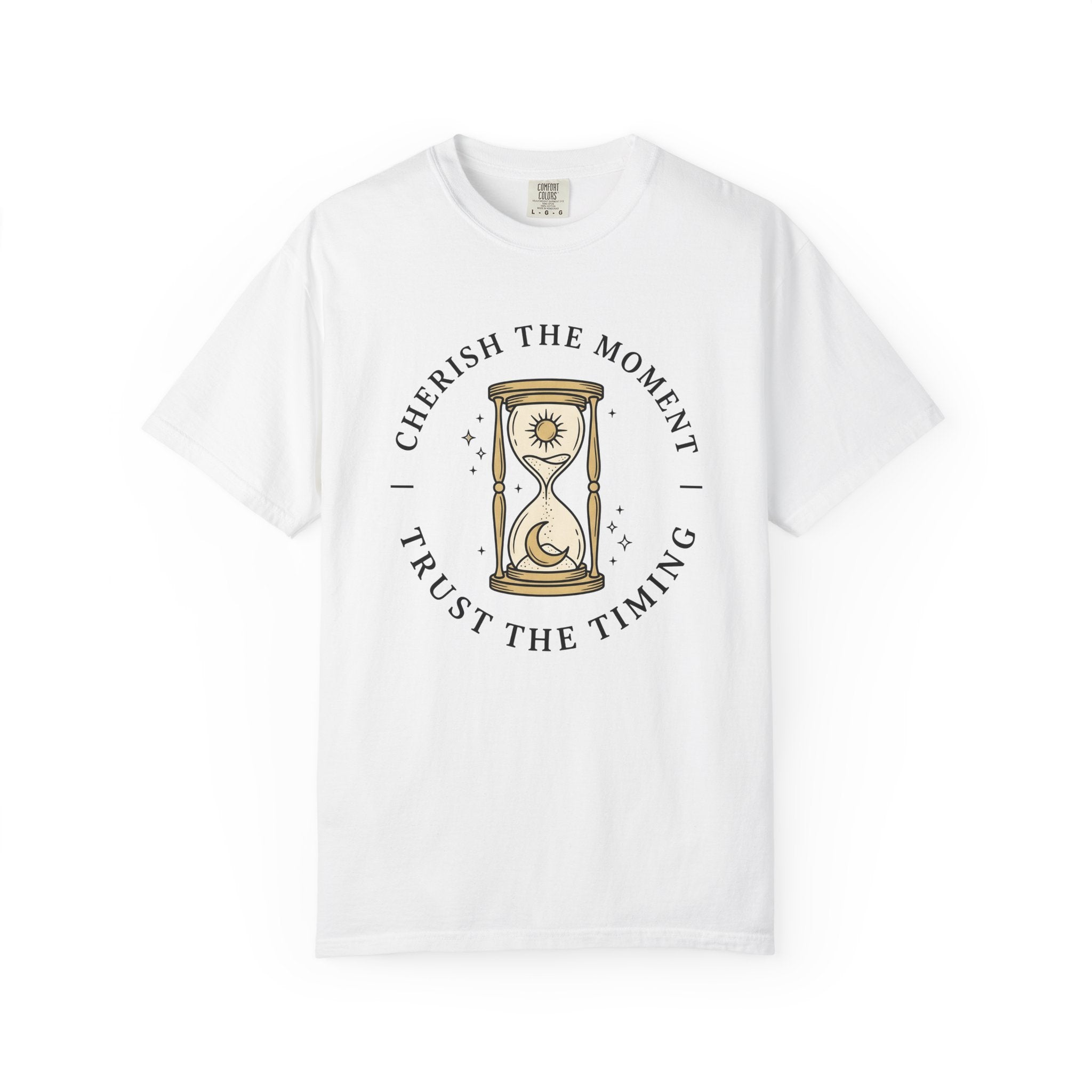 Hourglass Drawing Shirt Boho Chic Mysticism Gift Women Modern Tee Sandtimer T-Shirt Bohemian Fan Contemporary Tshirt Spiritual Graphic
