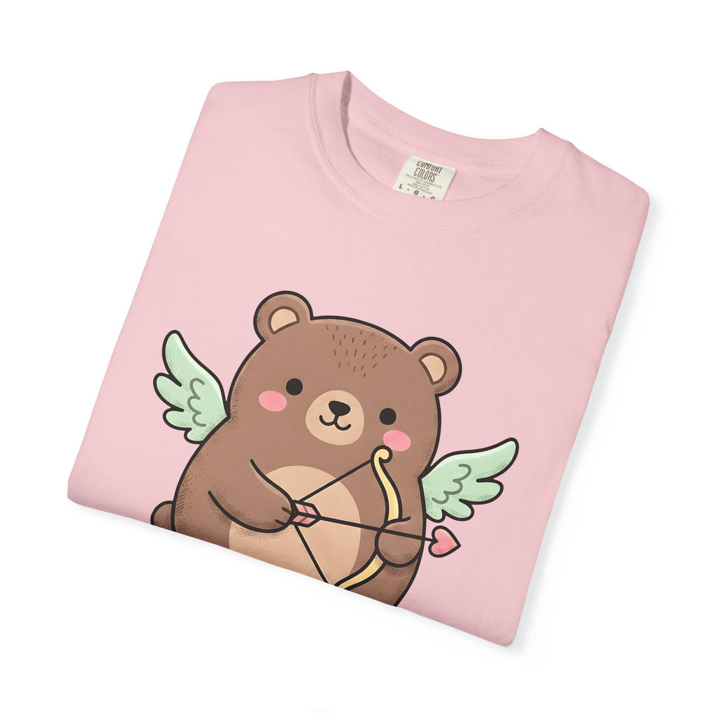 Cherub Bear Shirt Cute Romance Gift Women Cartoon Tee Teddy T-Shirt Kawaii Fan Comic Tshirt Love Graphic Sketch Cupid Arrow Tshirt