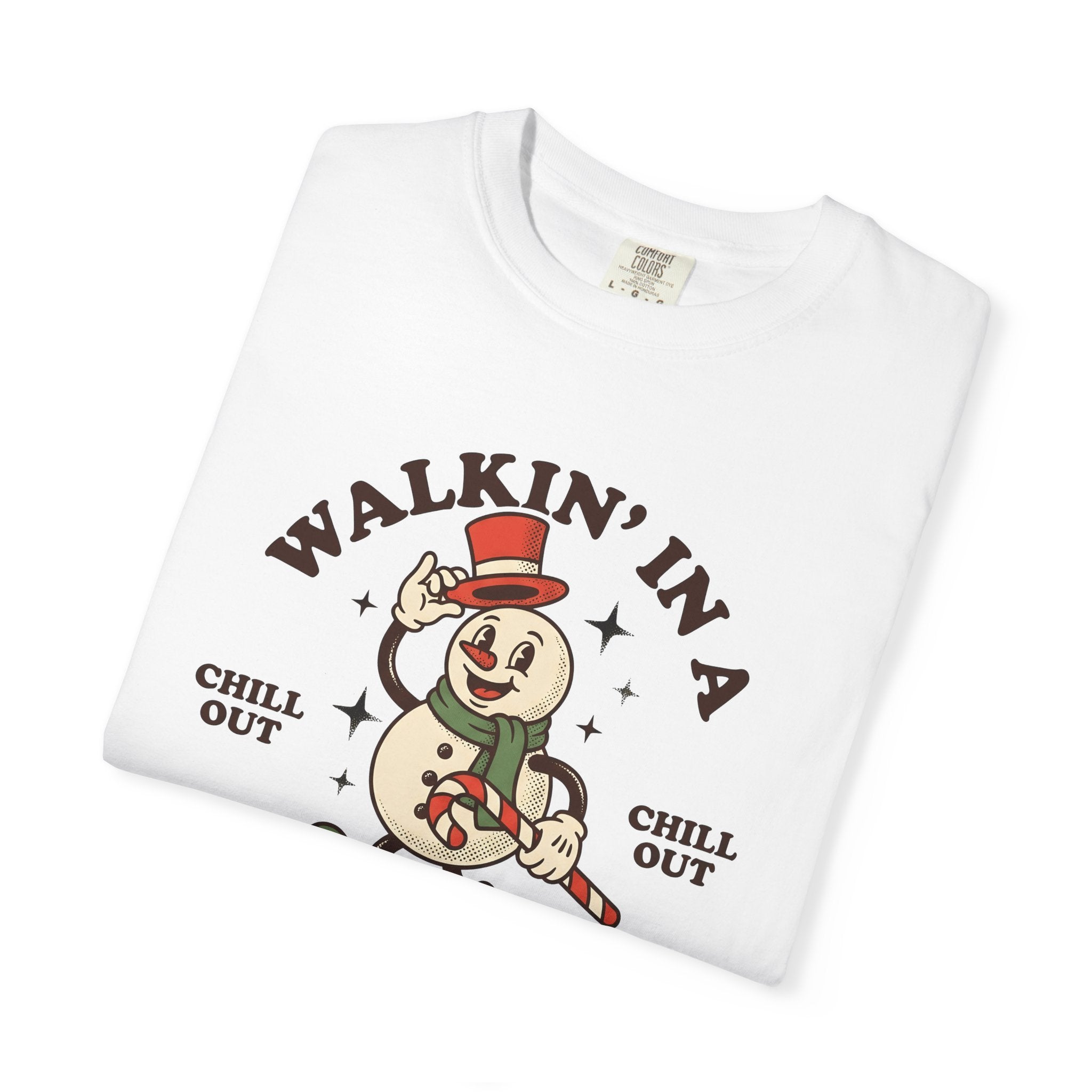 Snowman Peppermint Stick Shirt Christmas Cold Season Gift Women Antique Tee Frosty T-Shirt Winter Fan Vintage Tshirt Frosty Graphic Old