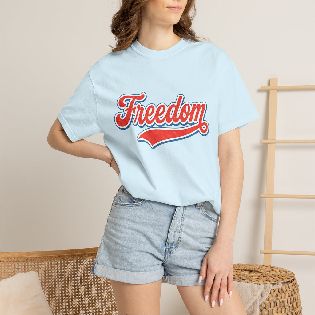 Vintage Varsity Lettering Shirt America Patriotism Gift Women Classic Tee Letterman T-Shirt American Enthusiast Retro Tshirt Nationalistic