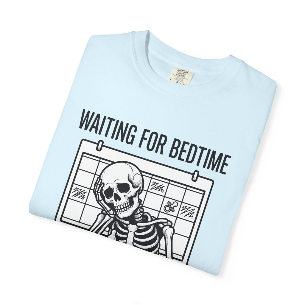 Skeleton Waiting Shirt Halloween Parenting Gift Women Cartoon Tee Bones T-Shirt Spooky Fan Kawaii Tshirt Mom Graphic Retro Baby Bottle