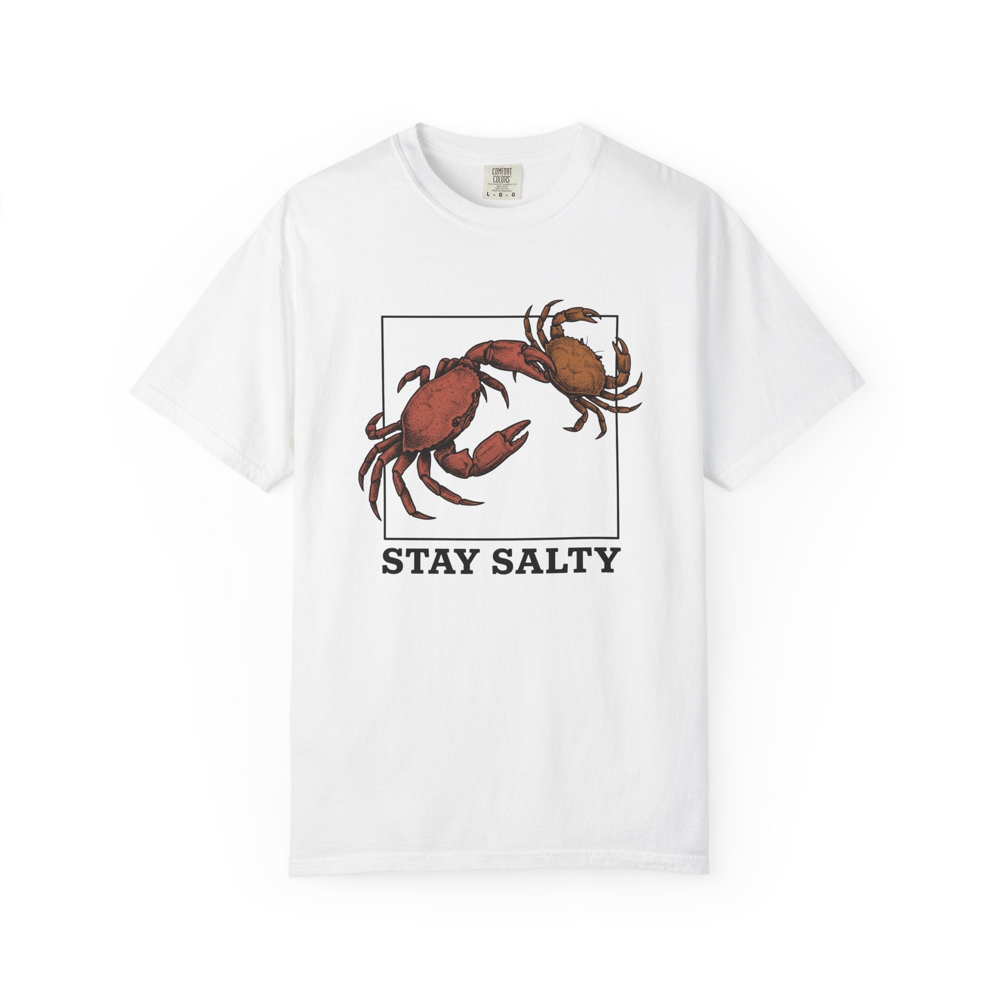 Crab Graphic Shirt Funny Seafood Gift Women Vintage Tee Crustacean T-Shirt Humor Fan Distressed Tshirt Shellfish Graphic Retro Frame Tshirt