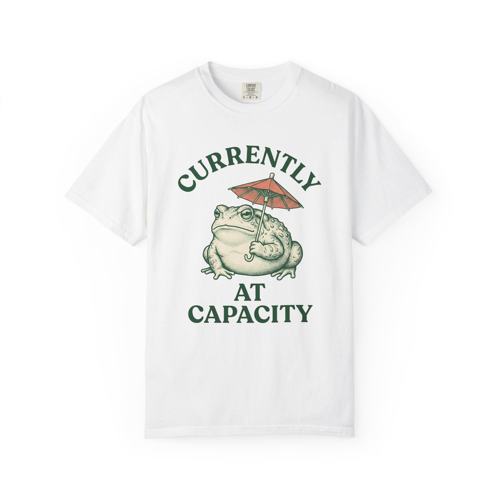 Frog Umbrella Shirt Funny Wildlife Gift Women Retro Tee Toad T-Shirt Comedy Fan Amphibian Graphic Sketch Umbrella Tshirt