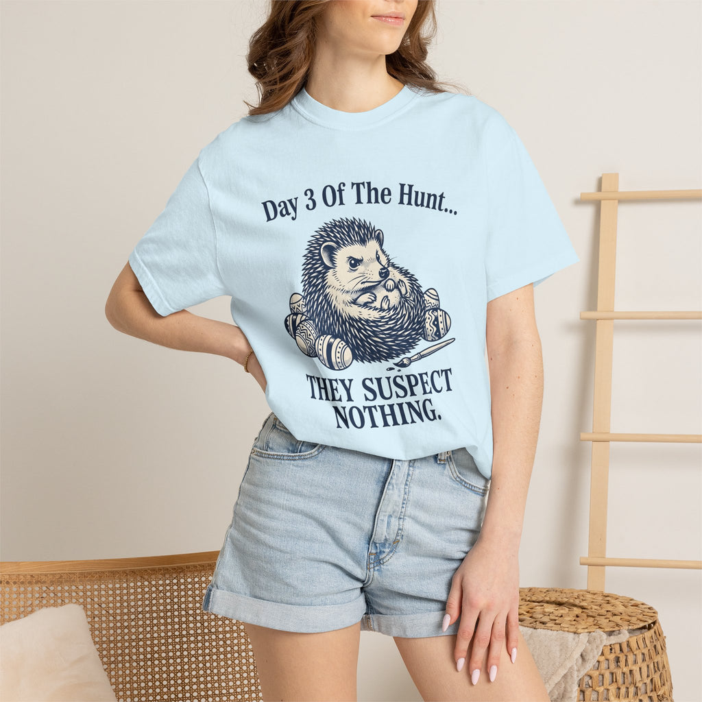 Hedgehog Eggs Shirt Easter Animals Gift Women Vintage Tee Porcupine T-Shirt Easter Fan Quilled Tshirt Creature Graphic Hand Drawn Paintbrush