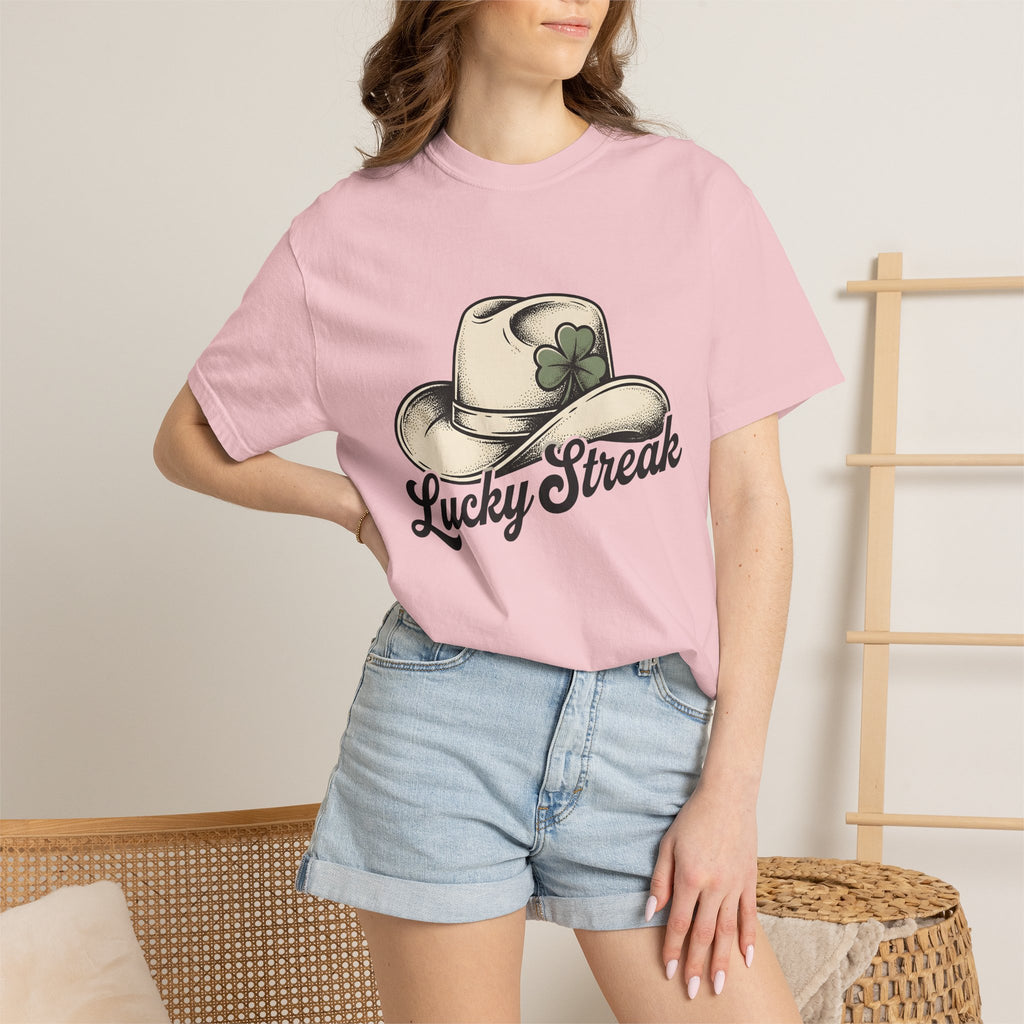 Cowboy Hat Shirt St Patrick's Day Country Gift Women Old School Tee Stetson T-Shirt Irish Fan Retro Tshirt Rural Graphic Line Art Shamrock
