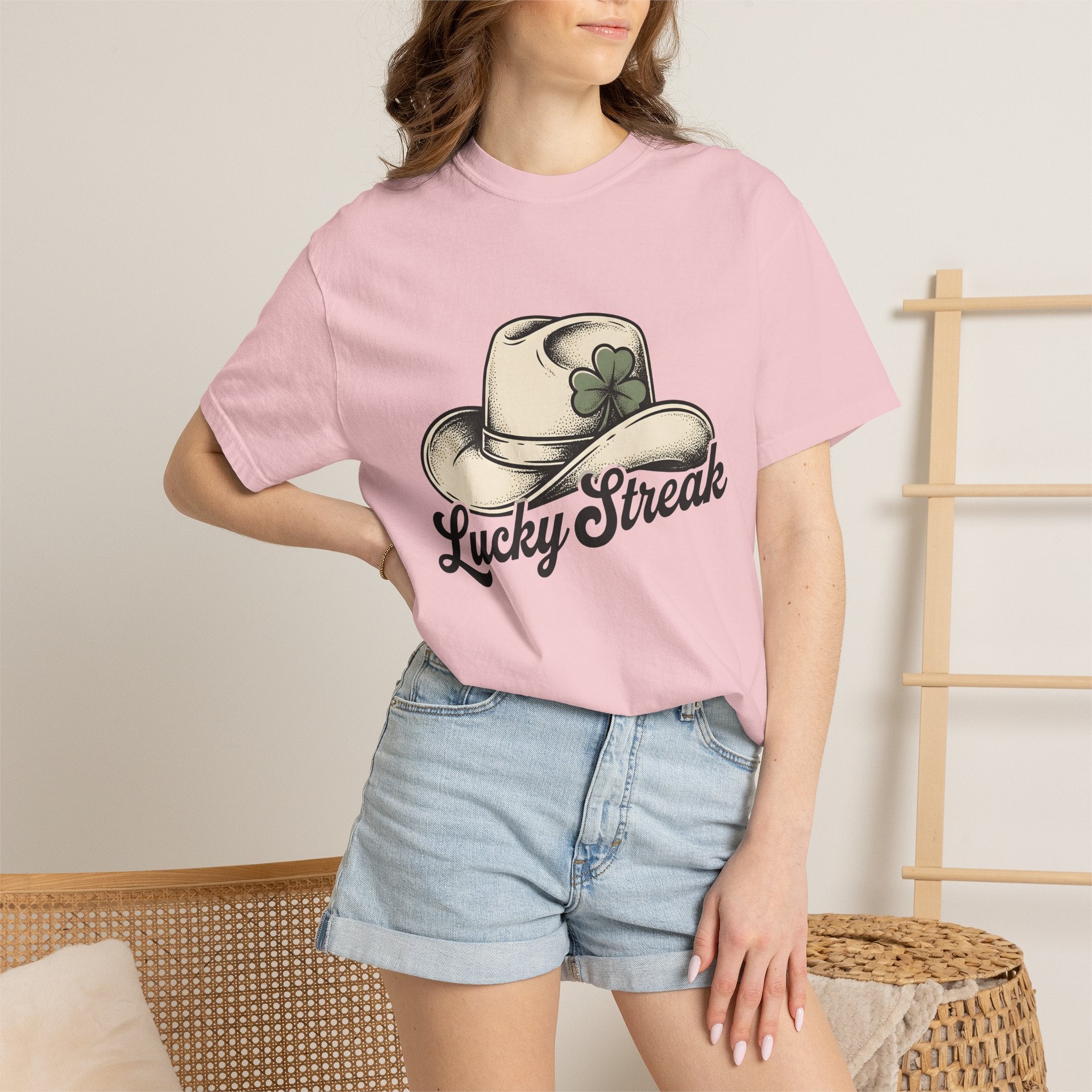 Cowboy Hat Shirt St Patrick's Day Country Gift Women Old School Tee Stetson T-Shirt Irish Fan Retro Tshirt Rural Graphic Line Art Shamrock