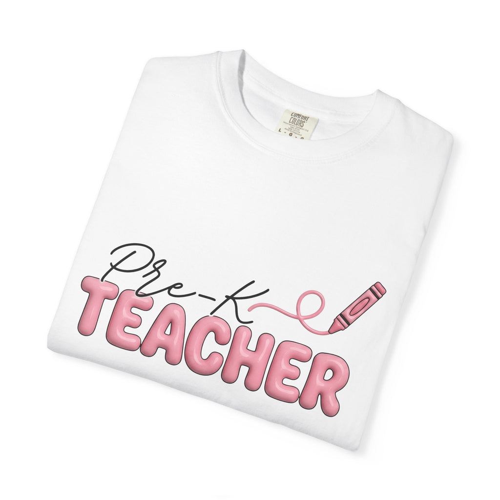 Crayon Illustration Shirt Teacher Education Gift Women Hand Drawn Tee Drawing T-Shirt Educator Enthusiast Illustrated Tshirt Learning
