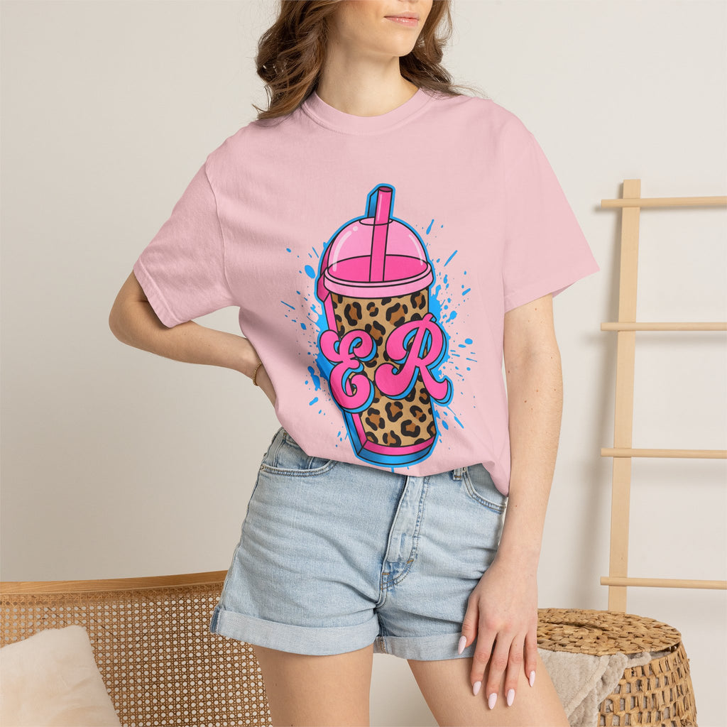 Leopard Print Tumbler Shirt Nurses Animal Print Gift Women Bold Pop Art Tee Tumbler T-Shirt Nurse Enthusiast Pop Art Tshirt Wild Graphic