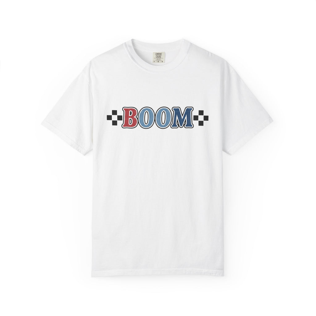 America Slogan Shirt America Vacation Gift Women Heavy Tee Slogan T-Shirt Patriot Fan Bold Tshirt Travel Graphic Classic Squares Tshirt