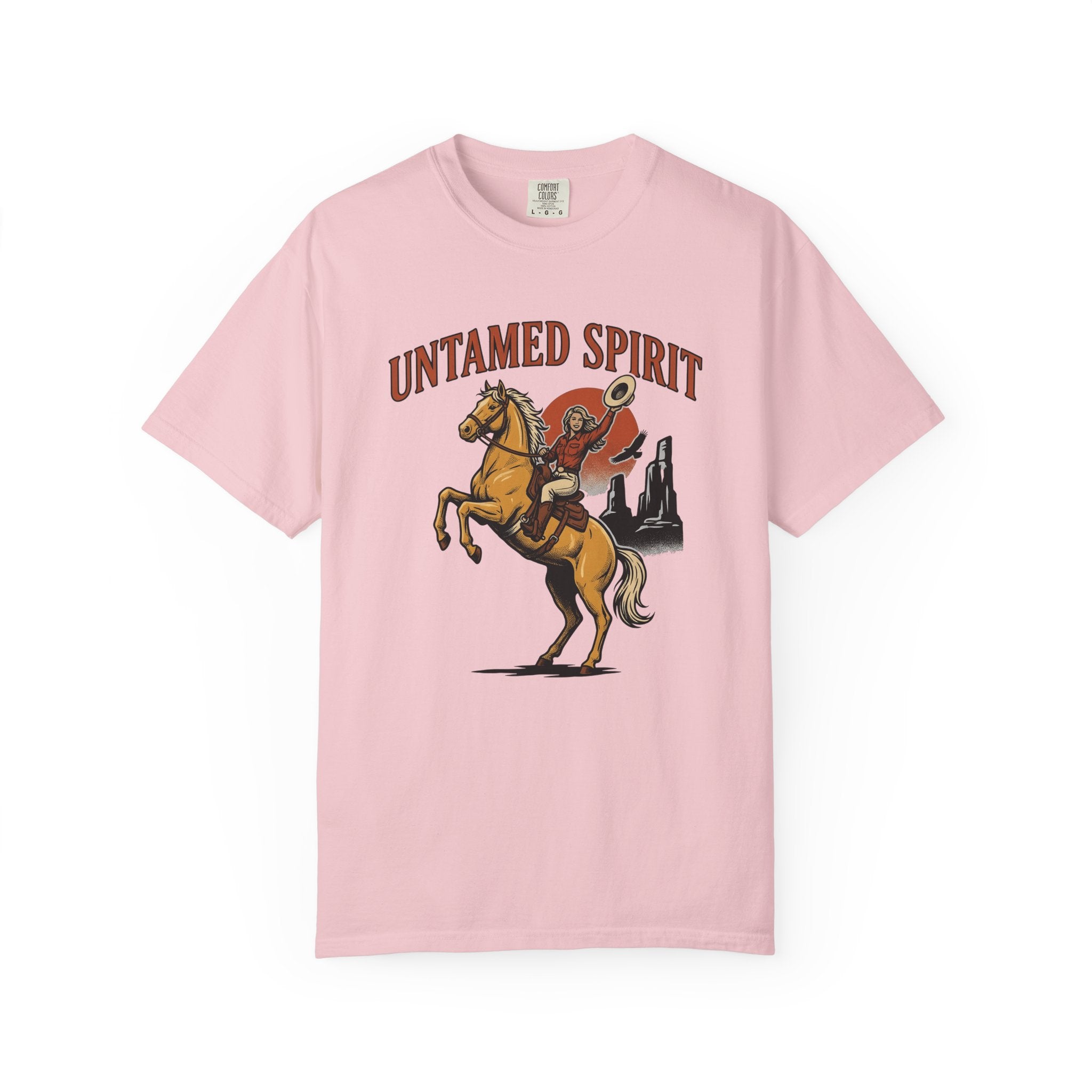 Cowgirl Horse Shirt Cowgirl Ranch Gift Women Vintage Tee Horseman T-Shirt Cowgirl Fan Retro Tshirt Farm Graphic Retro Desert Tshirt
