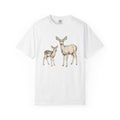 Deer Duo Shirt Cowgirl Animal Gift Women Rustic Tee Fawns T-Shirt Cowboy Fan Wildlife Graphic Tshirt Vintage Woodland Tshirt