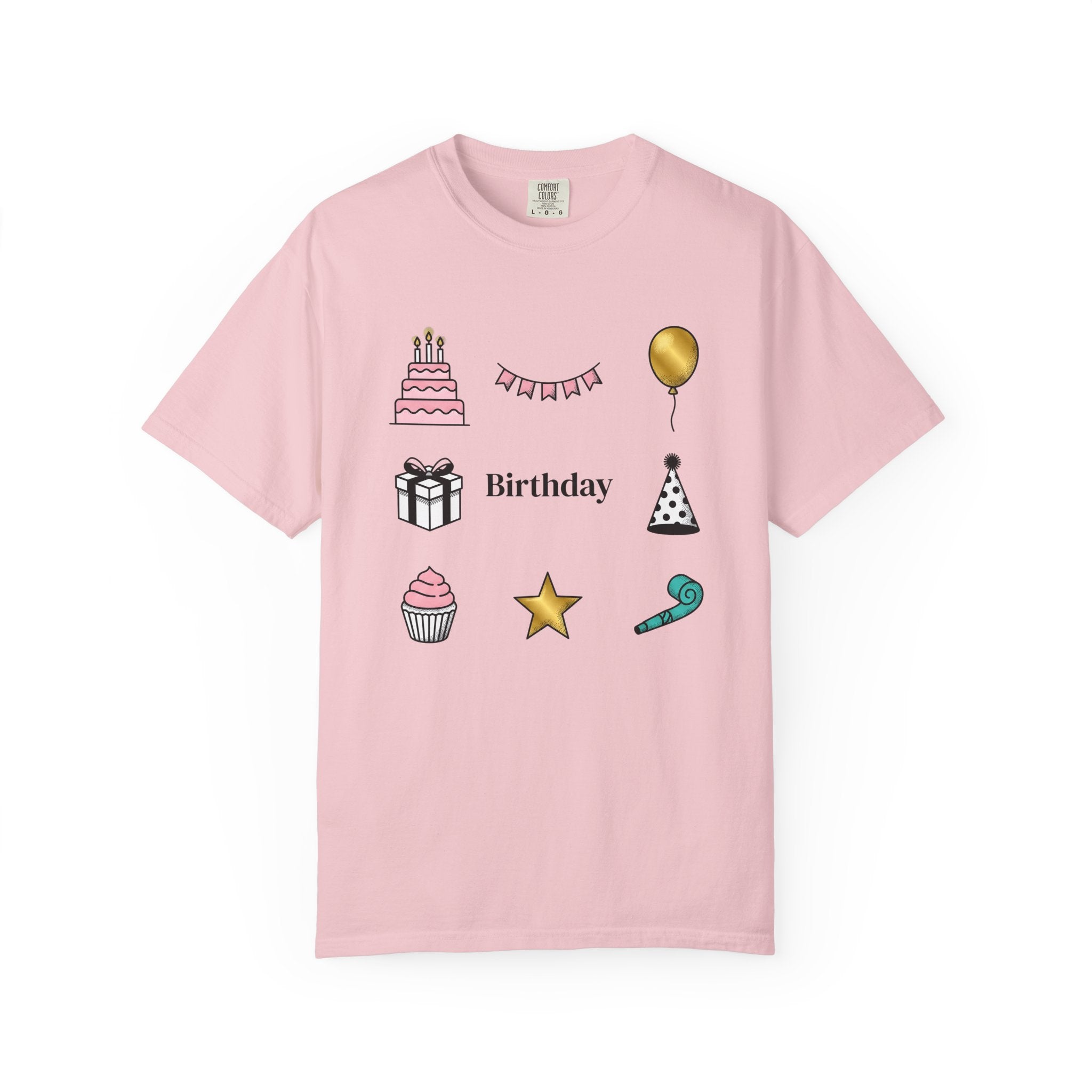 Birthday Graphics Shirt Birthday Event Gift Women Sketch Tee Birthday T-Shirt Birthday Enthusiast Drawing Party Graphic Clean Pastry Tshirt