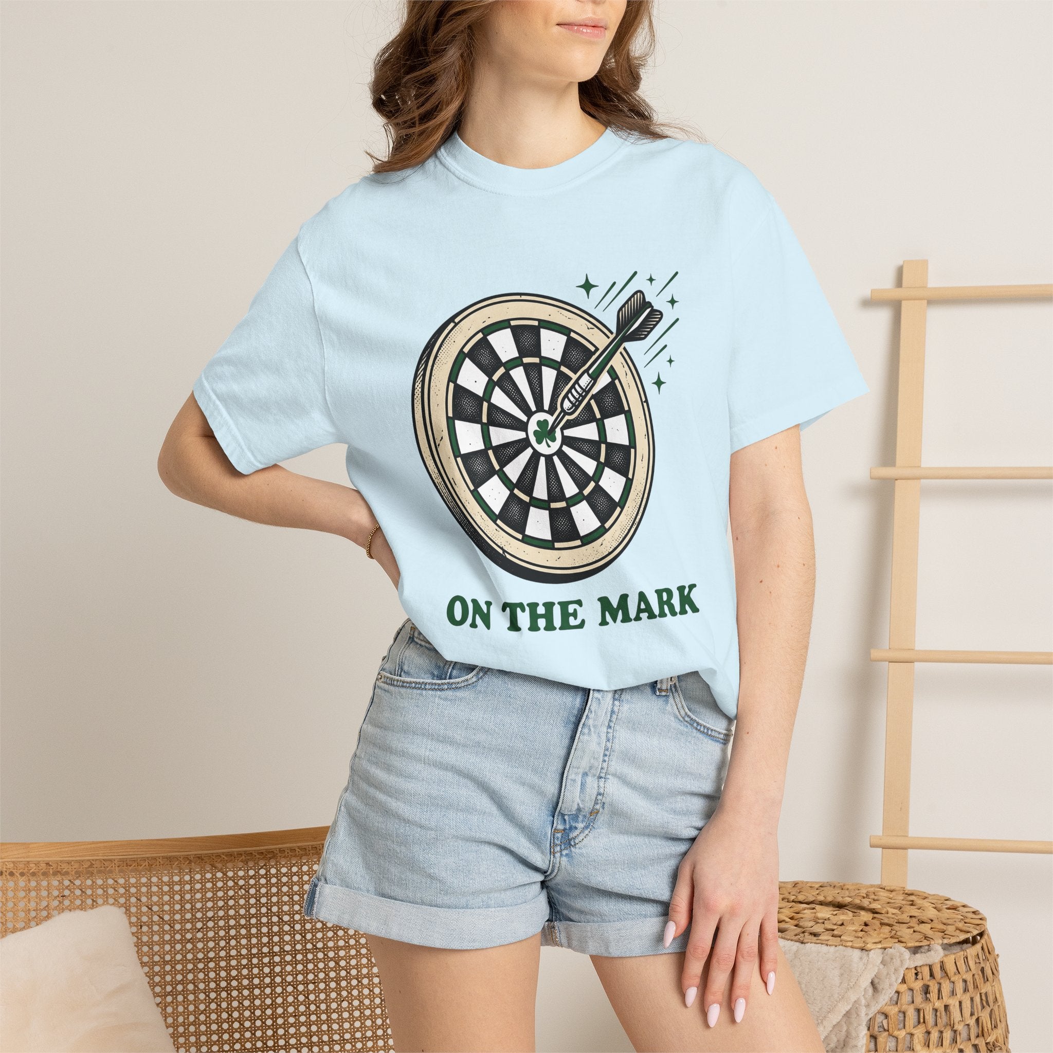 Dartboard Dart Shirt St Patrick's Day Sports Gift Women Vintage Tee Darts T-Shirt Athlete Fan Distressed Tshirt Athletic Graphic Retro