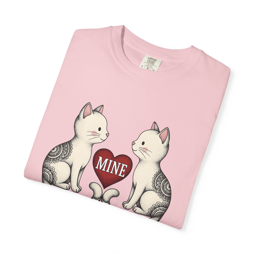 Kitty Couple Shirt Animals Passion Gift Women Neo-Traditional Tee Cat Couple T-Shirt Pet Fan Vintage Tshirt Romance Graphic Hippie Love Icon