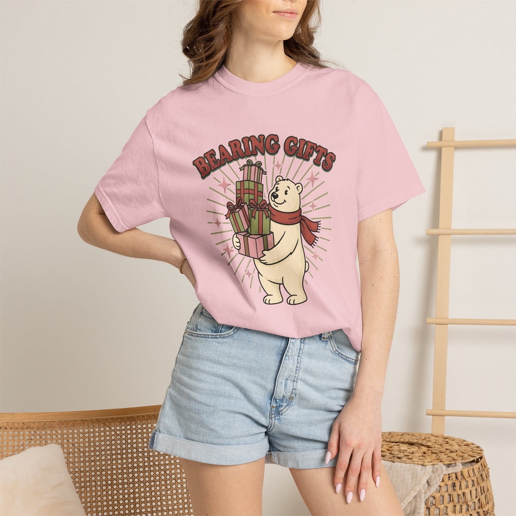 Polar Bear Shirt Christmas Holiday Gift Women Cartoon Tee Ursa T-Shirt Xmas Fan Comic Tshirt Festive Graphic Vintage Presents Tshirt