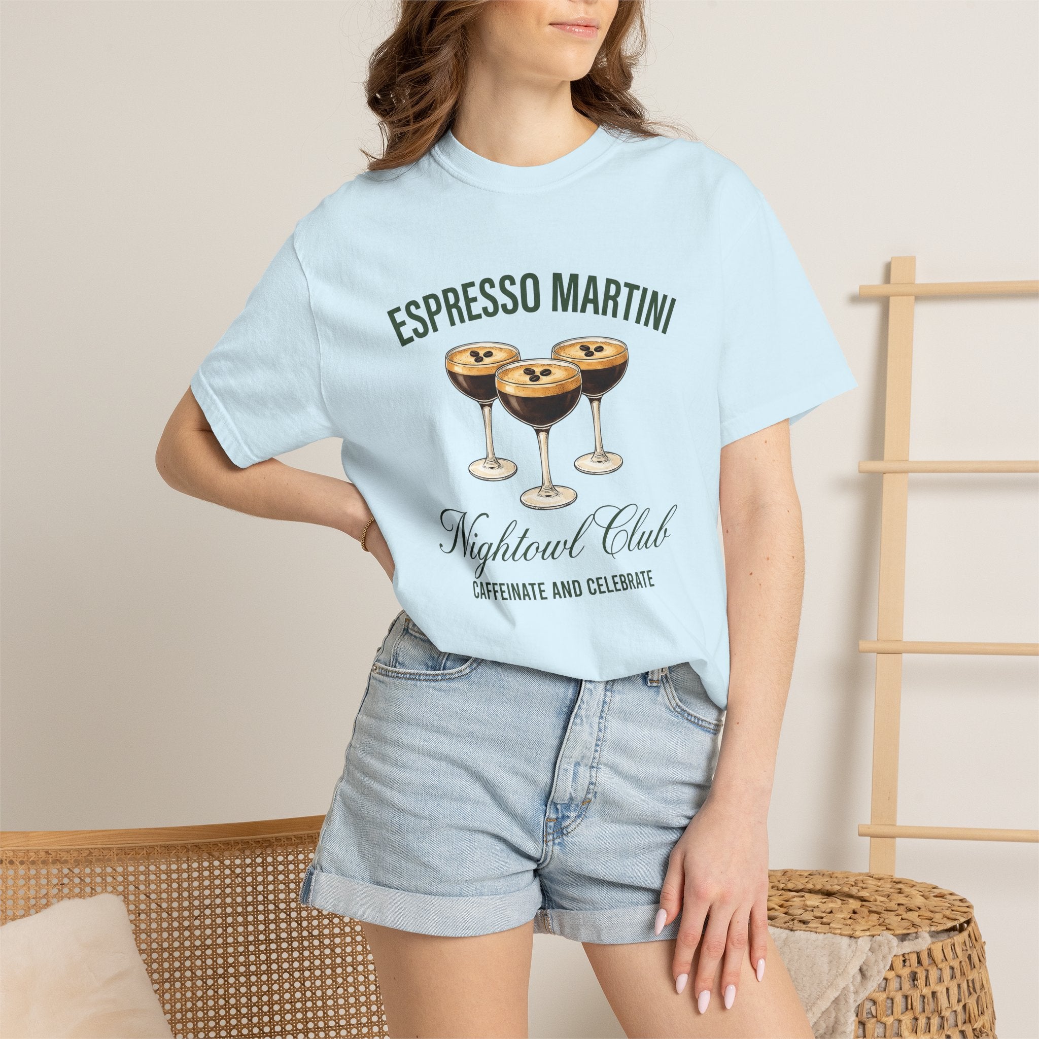 Coffee Martini Shirt Coffee Beverages Gift Women Line Art Tee Espresso T-Shirt Coffee Fan Cappuccino Tshirt Drink Graphic Sketch Roasted