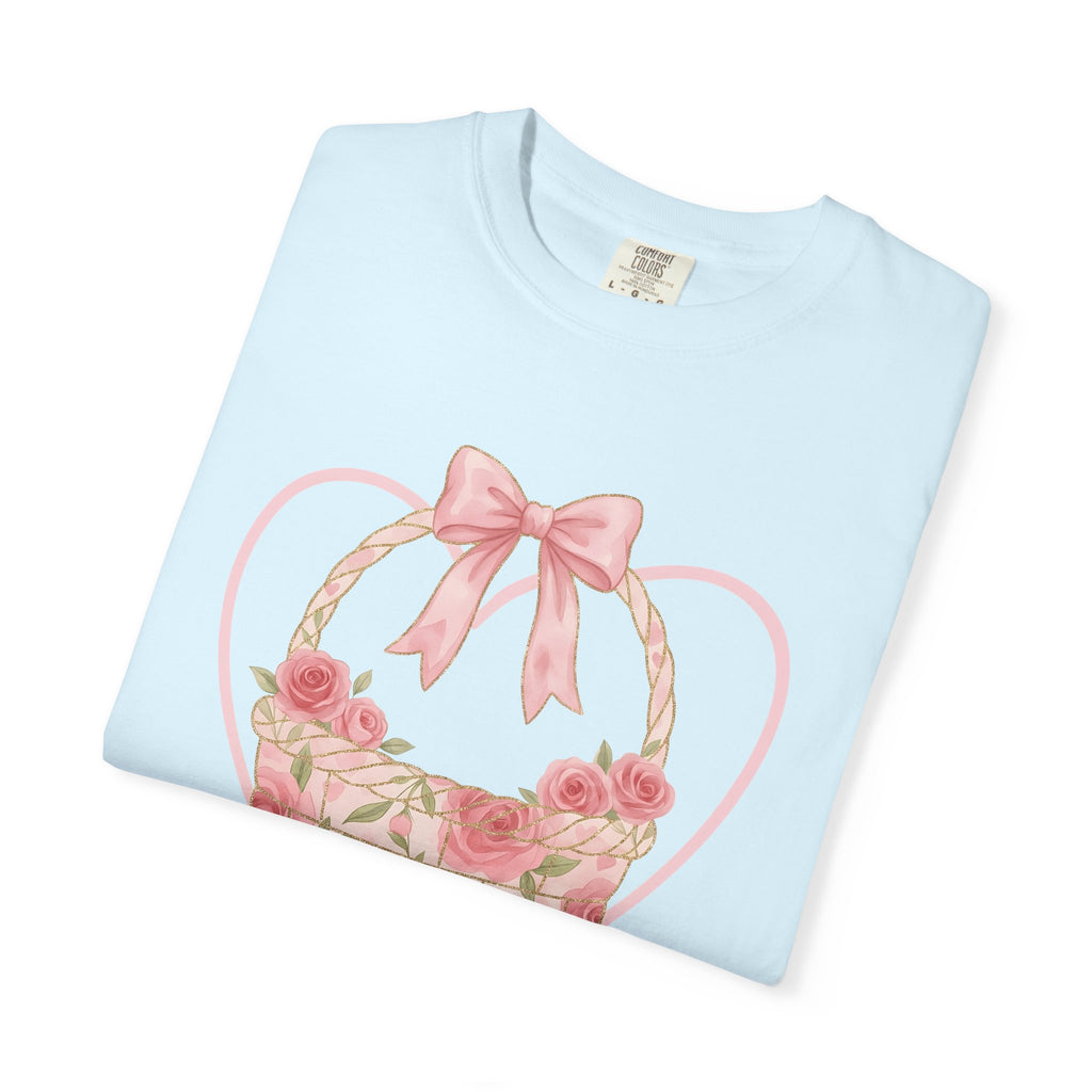 Flower Cluster Shirt Easter Bloom Gift Women Painterly Tee Bouquet T-Shirt Easter Fan Floral Tshirt Blossom Graphic Classic Pink Tie Tshirt