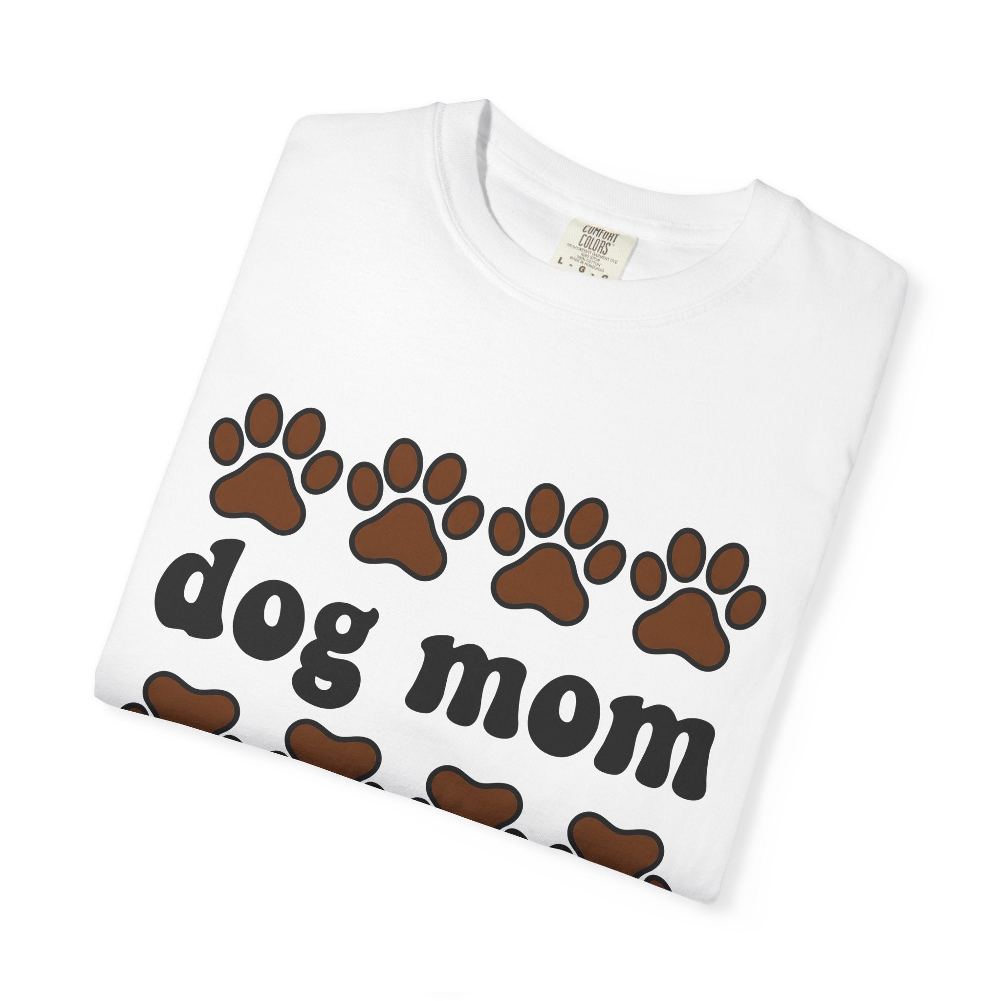 Paw Mark Shirt Dog Mom Dog Mom Wildlife Gift Women Graphic Tee Footprint T-Shirt Dog Lady Fan Illustrated Tshirt Nature Graphic Simple Pet
