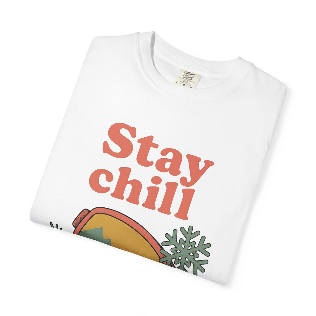Ski Mask Shirt Sports Cold Gift Women Vintage Tee Balaclava T-Shirt Athlete Fan Skiing Tshirt Frost Graphic Sketch Ice Crystal Tshirt