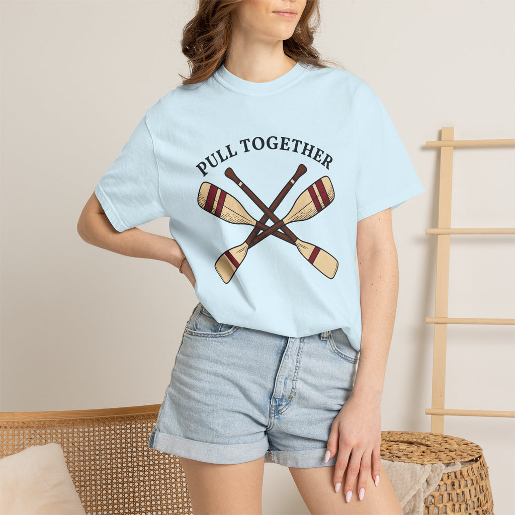 Crossed Oars Shirt Sports Rowing Gift Women Hand Drawn Tee Oars T-Shirt Athlete Fan Sculling Graphic Vintage Stripes Tshirt