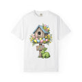 Bunny Bird Home Shirt Easter Outdoor Gift Women Line Art Tee Rabbit T-Shirt Spring Fan Minimalist Tshirt Nature Graphic Classic Light Eggs