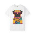 Pug Pet Shirt Dog Outfit Gift Women Doodle Tee Pug T-Shirt Dog Fan Drawing Graphic Sketch Heart Eyewear Tshirt