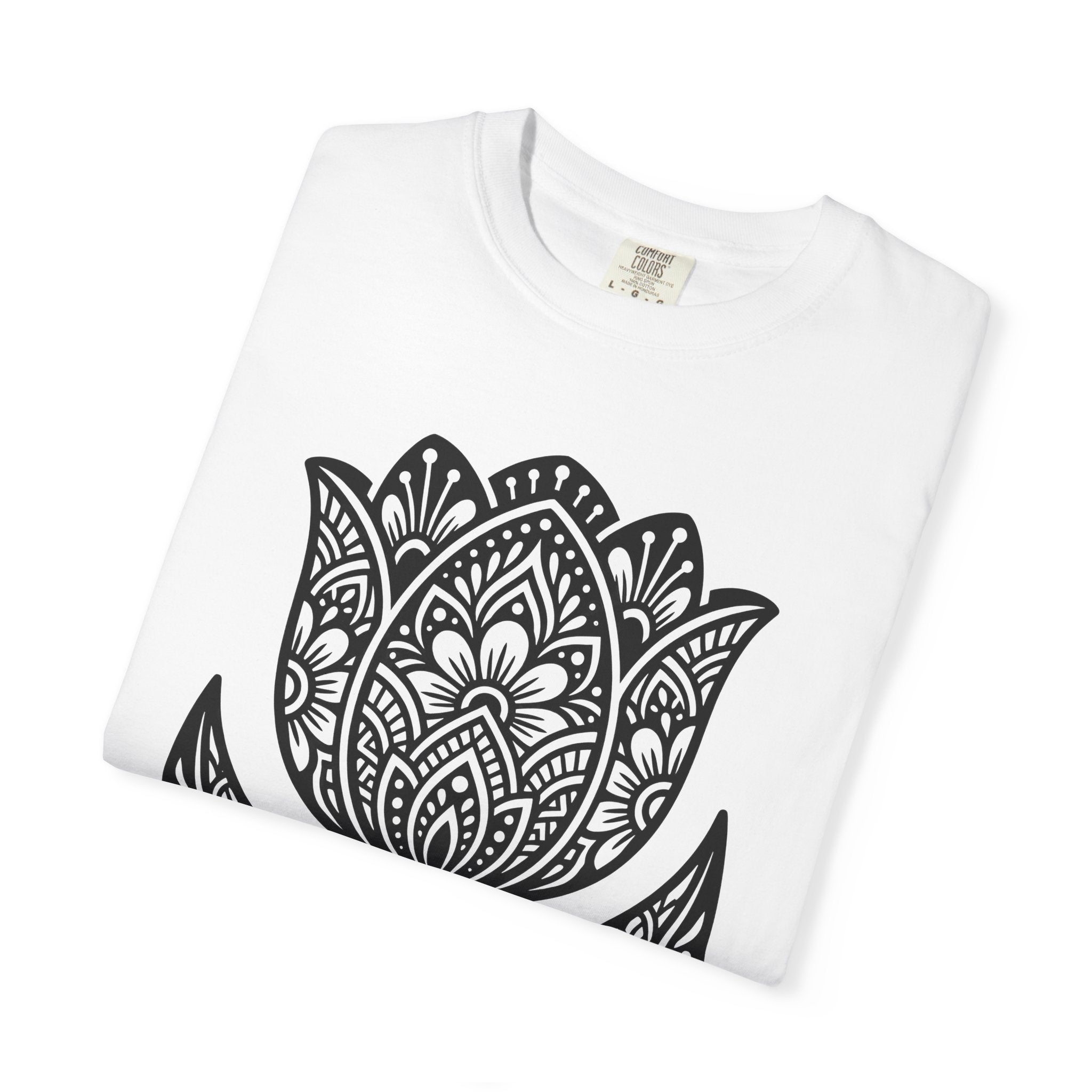 Tulip Flower Shirt Easter Floral Gift Women Boho Tee Tulip T-Shirt Easter Fan Bouquet Tshirt Floral Graphic Folk Art Mandala Tshirt