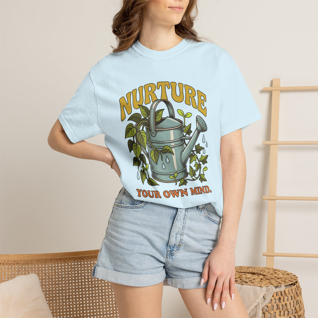 Metal Watering Plants Shirt Boho Chic Horticulture Gift Women Shabby Chic Tee Watering Can T-Shirt Bohemian Fan Distressed Tshirt Gardening