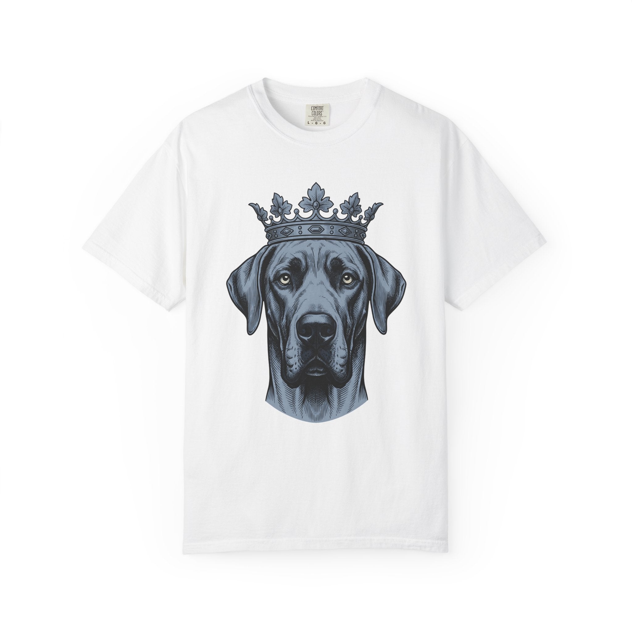 Dog Crown Shirt Dog Animal Gift Women Tattoo Tee Tiara T-Shirt Dog Fan Crown Tshirt Creature Graphic Vintage Royalty Tshirt