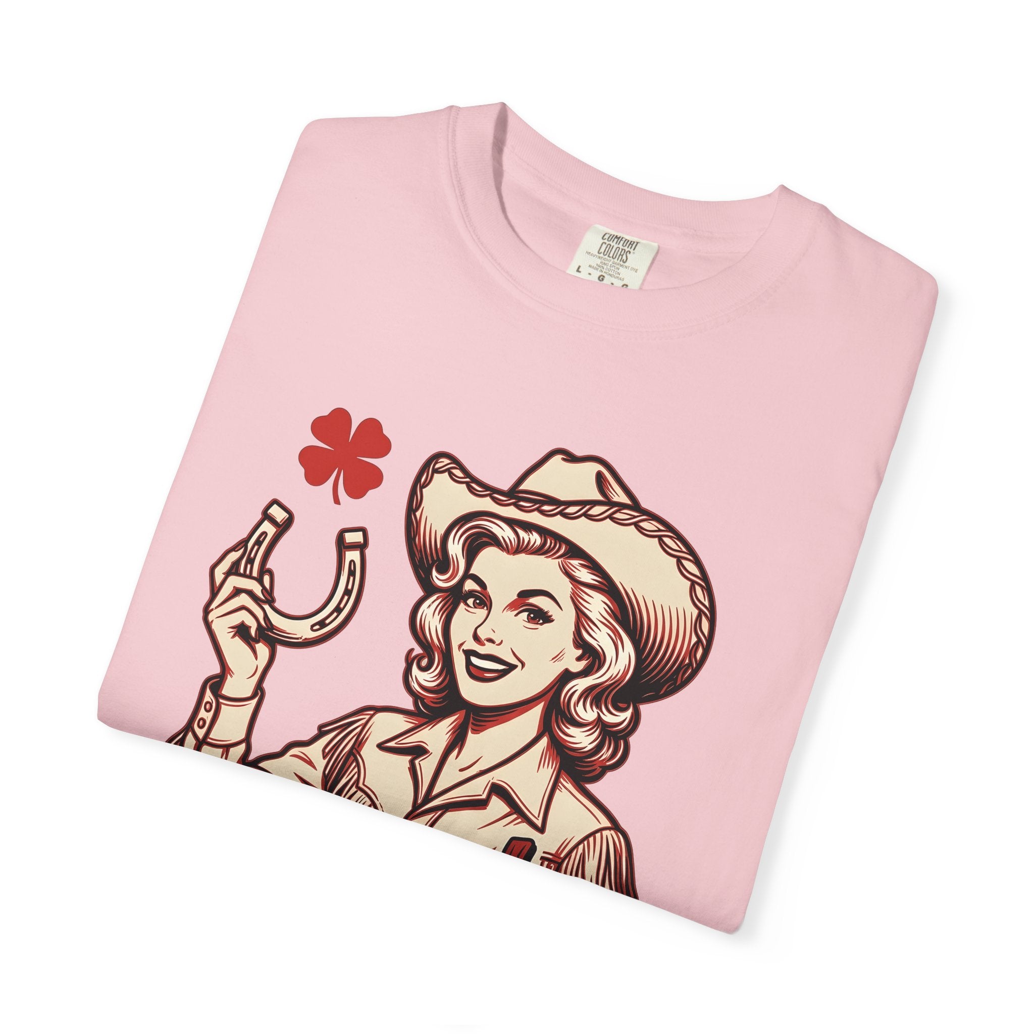 Cowgirl Art Shirt Cowgirl Country Gift Women Hand Drawn Tee Western Art T-Shirt Rodeo Fan Illustrated Tshirt Rural Graphic Line Art