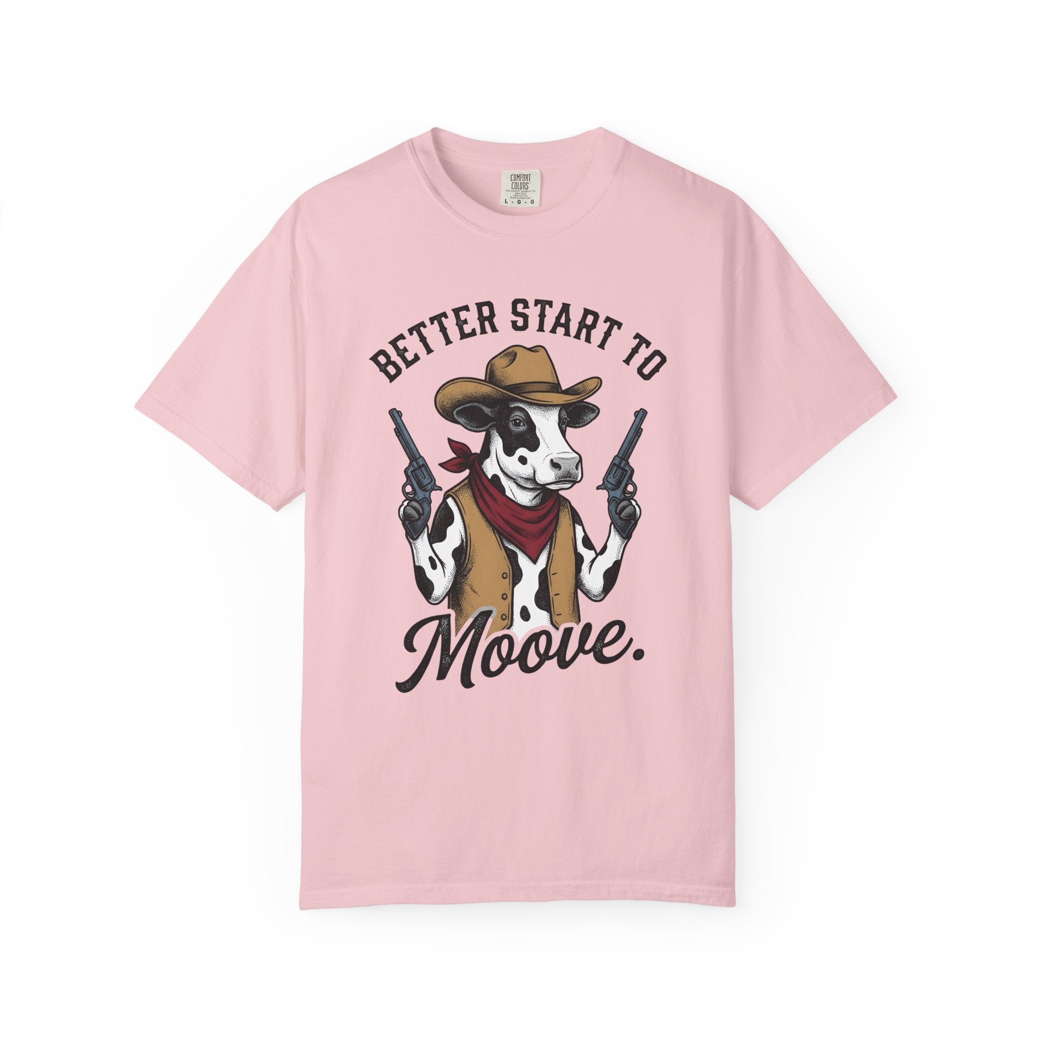 Cowboy Cow Shirt Cow Western Gift Women Vintage Tee Cowboy T-Shirt Cowboy Fan Retro Tshirt Rodeo Graphic Hand Drawn Pistols Tshirt