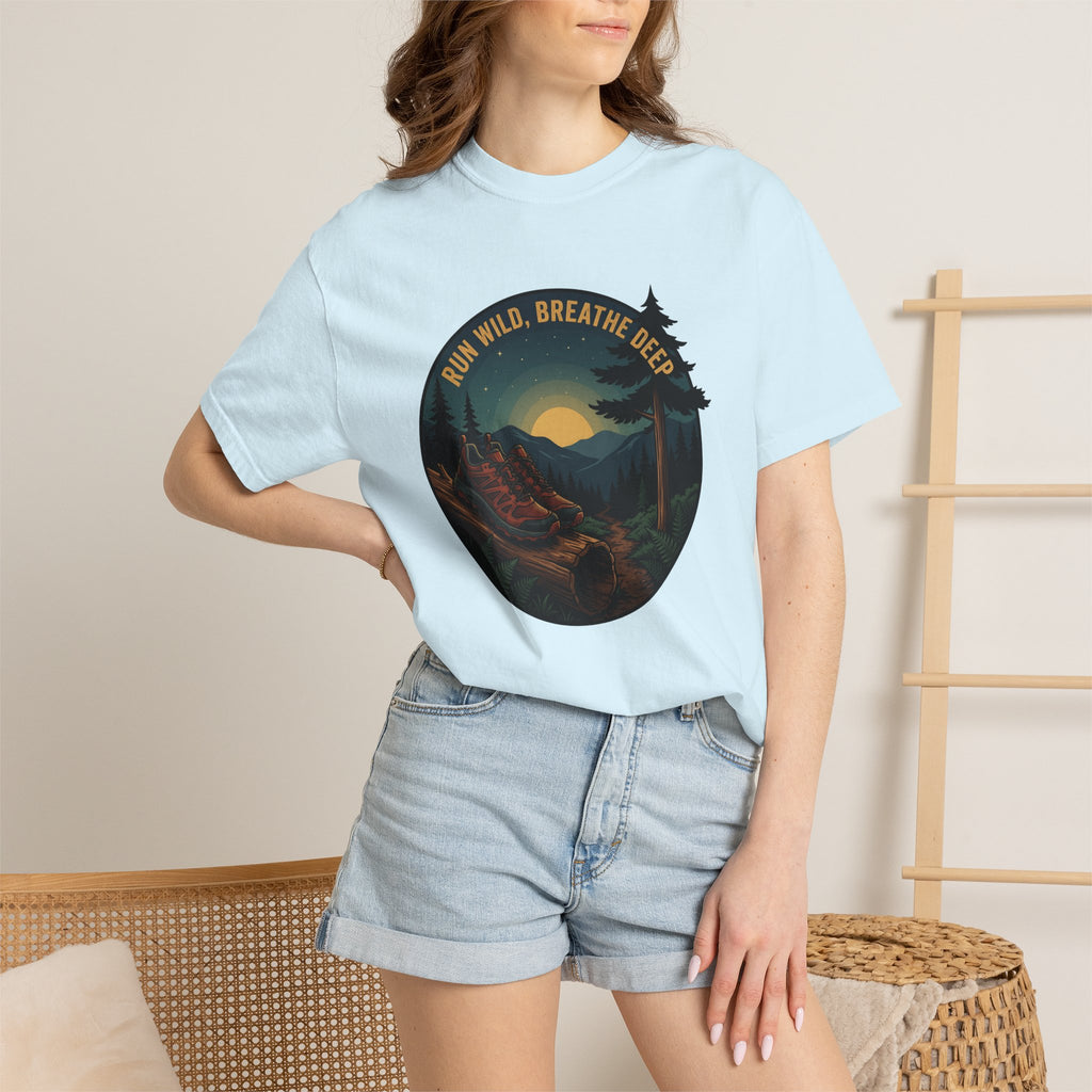 Trail Run Shoes Shirt Sports & Activities Walking Gift Women Nature Art Tee Trail Shoes T-Shirt Athlete Enthusiast Artistic Tshirt Hiking