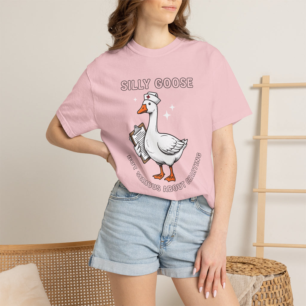 Nurse Duck Shirt Nurses Wildlife Gift Women Comic Tee Duckling T-Shirt Nursing Enthusiast Cartoon Tshirt Animal Graphic Line Art Notepad