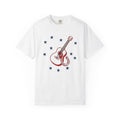Guitar Horseshoe Shirt America Farm Gift Women Vintage Tee Horseshoe T-Shirt American Fan Vintage Tshirt Ranch Graphic Hand Drawn Star