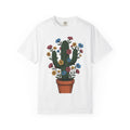 Spiky Blossoms Shirt Cowgirl Canyon Gift Women Native Tee Flower T-Shirt Rodeo Fan Tribal Tshirt Canyon Graphic Sketch Terra Cotta Container