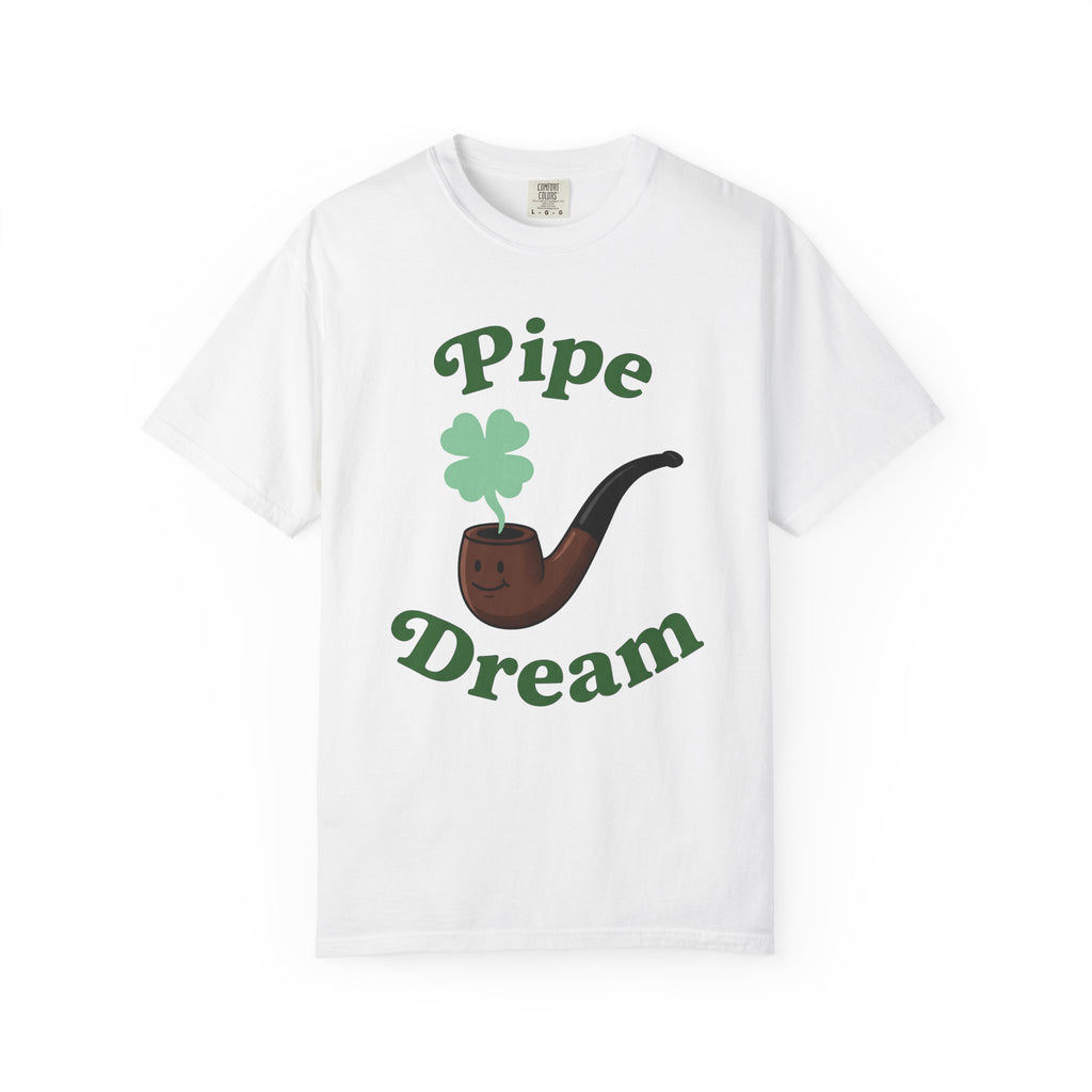 Smoking Pipe Shirt St Patrick's Day Prank Gift Women Comic Tee Hookah T-Shirt St Patricks Fan Cartoon Tshirt Gag Graphic Classic Shamrock