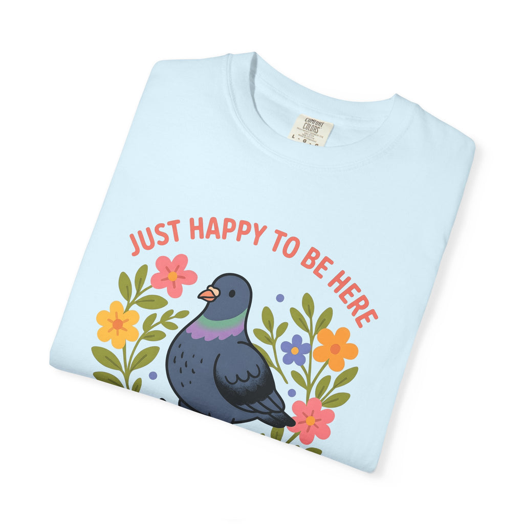 Pigeon Graphic Shirt Funny Animal Gift Women Cartoon Tee Dove T-Shirt Humor Fan Comic Tshirt Creature Graphic Retro Floral Tshirt
