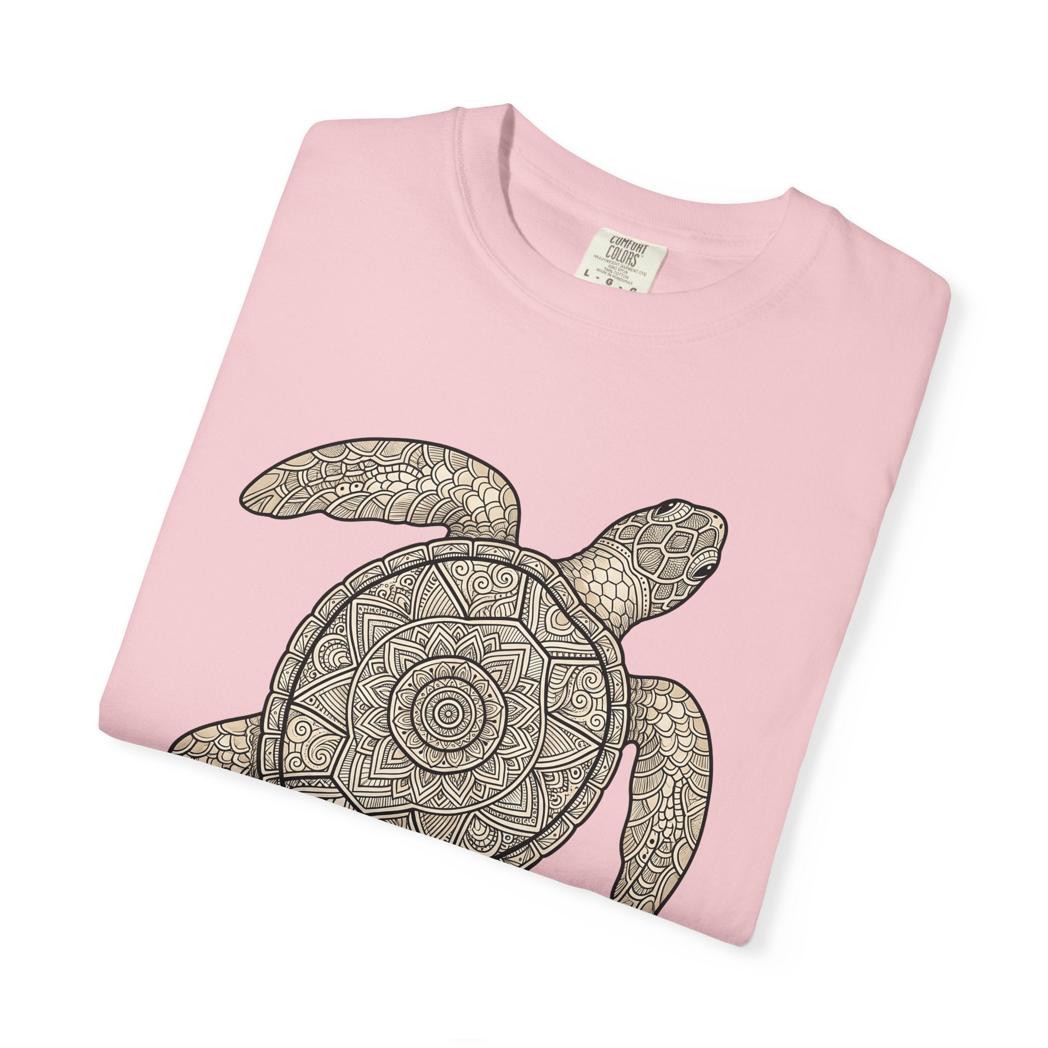 Marine Turtle Shirt Animals Environment Gift Women Paisley Tee Sea Turtle T-Shirt Wildlife Fan Conservation Graphic Folk Decoration Tshirt